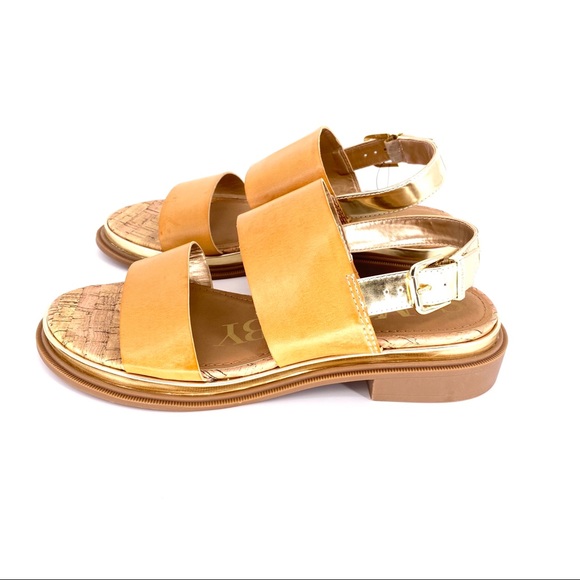 Sam & Libby Marci Strap Sandals BLK/NUDE Size 8.5 - Picture 4 of 7